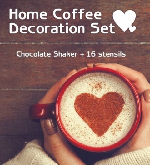 Szablony do kawy i shaker - zestaw Szablony do kawy i shaker - zestaw