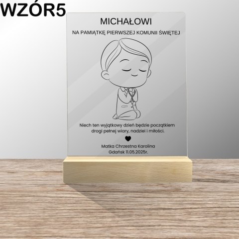 PERSONALIZOWANA STATUETKA PAMIĄTKA NA KOMUNIĘ ŚWIĘTĄ PERSONALIZOWANA STATUETKA PAMIĄTKA NA KOMUNIĘ ŚWIĘTĄ