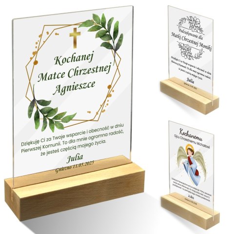 PERSONALIZOWANA STATUETKA PODZIĘKOWANIE DLA CHRZESTNYCH NA KOMUNIĘ ŚWIĘTĄ PERSONALIZOWANA STATUETKA PODZIĘKOWANIE DLA CHRZESTNYCH NA KOMUNIĘ ŚWIĘTĄ