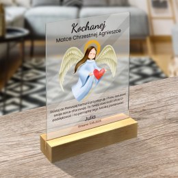 PERSONALIZOWANA STATUETKA PODZIĘKOWANIE DLA CHRZESTNYCH NA KOMUNIĘ ŚWIĘTĄ