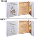 BIBLIA W DREWNIANYM PUDEŁKU PERSONALIZOWANYM NA KOMUNIĘ - GRAWER LASER BIBLIA W DREWNIANYM PUDEŁKU PERSONALIZOWANYM NA KOMUNIĘ - GRAWER LASER