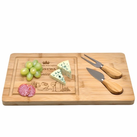 DESKA DO SERÓW Z GRAWEREM - PREZENT DLA PARY