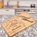 DESKA DO SERÓW Z GRAWEREM - PREZENT DLA RODZINY