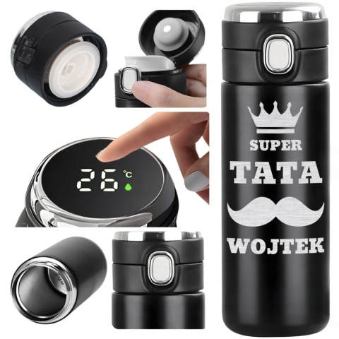 GRAWEROWANY KUBEK TERMICZNY prezent dla taty