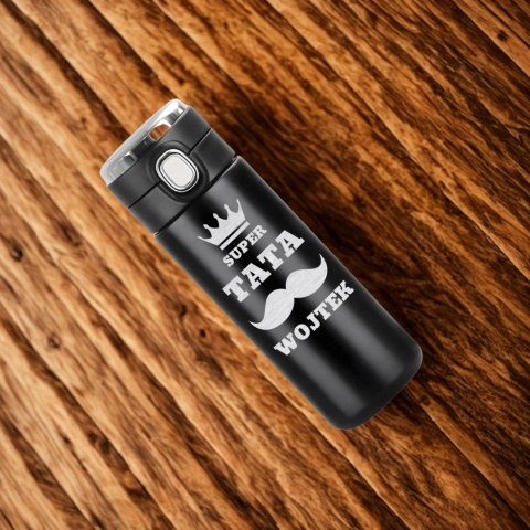 GRAWEROWANY KUBEK TERMICZNY prezent dla taty