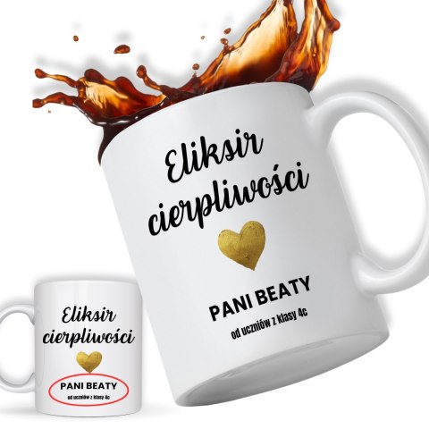 Kubek personalizowany dla nauczyciela - "Eliksir cierpliwości"