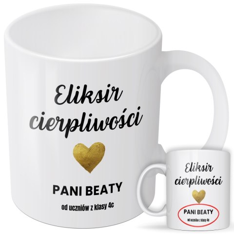 Kubek personalizowany dla nauczyciela - "Eliksir cierpliwości"
