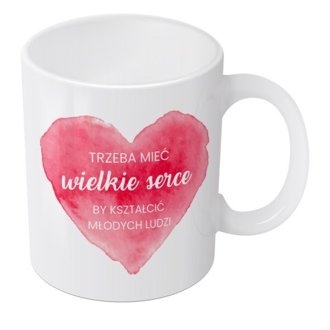 Kubek personalizowany dla nauczyciela – Wielkie Serce