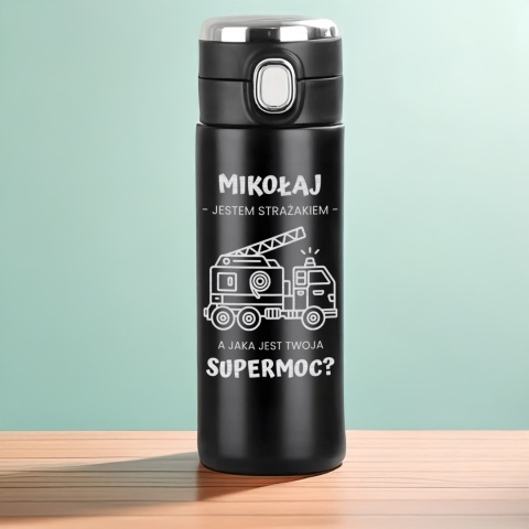 KUBEK TERMICZNY JESTEM STRAŻAKIEM prezent dla strażaka na święta