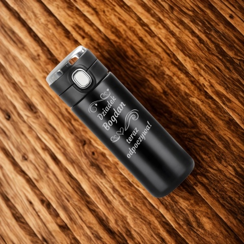 KUBEK TERMICZNY LED 420ML Z GRAWEREM PREZENT DLA DZIADKA