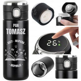 KUBEK TERMICZNY LED Z GRAWEREM prezent dla nauczyciela wychowawcy