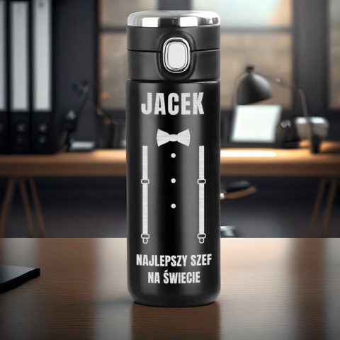 KUBEK TERMICZNY LED Z GRAWEREM prezent dla szefa