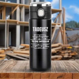 KUBEK TERMICZNY LED śmieszny prezent dla budowlańca