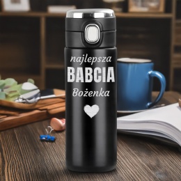 KUBEK TERMICZNY TERMOS LED upominek dla babci