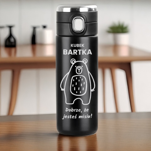KUBEK TERMICZNY TERMOS Z GRAWEREM prezent dla męża na święta