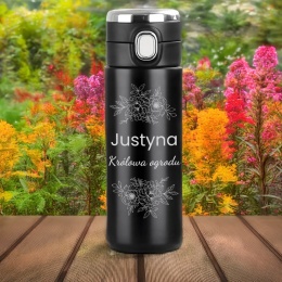 KUBEK TERMICZNY Z GRAWEREM prezent dla miłośnika ogrodu