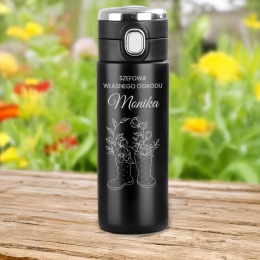 KUBEK TERMICZNY Z GRAWEREM prezent dla ogrodnika