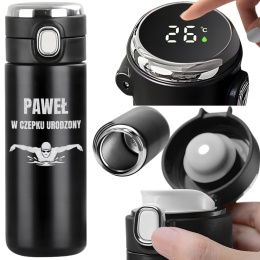 KUBEK TERMICZNY Z GRAWEREM prezent dla sportowca pływaka