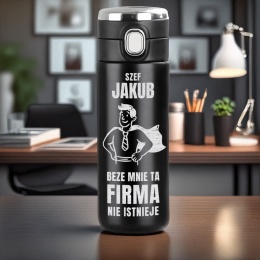 KUBEK TERMICZNY Z GRAWEREM prezent dla szefa
