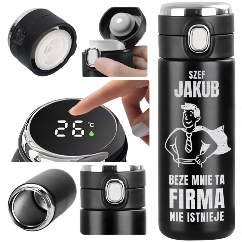 KUBEK TERMICZNY Z GRAWEREM prezent dla szefa