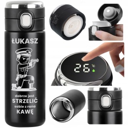 KUBEK TERMICZNY Z GRAWEREM śmieszny prezent dla policjanta