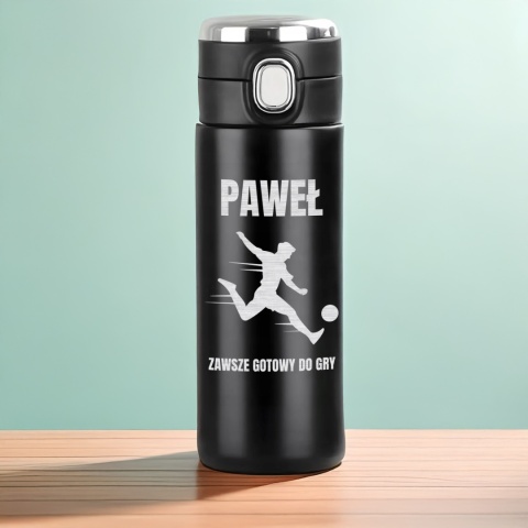 KUBEK TERMICZNY Z PERSONALIZACJĄ prezent dla sportowca piłkarza