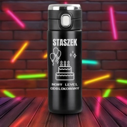 KUBEK TERMICZNY Z WYŚWIETLACZEM LED prezent dla gracza