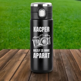 KUBEK TERMICZNY Z WYŚWIETLACZEM prezent dla fotografa