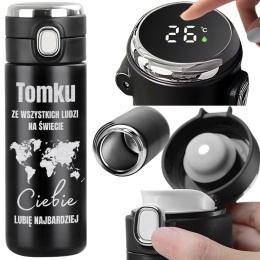 Kubek termiczny z grawerem - PREZENT DLA MĘŻA