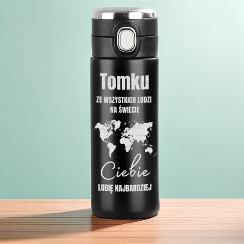 Kubek termiczny z grawerem – prezent dla męża