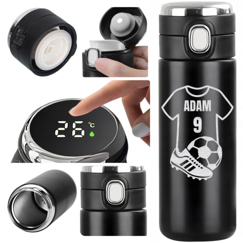 Kubek termiczny z wyświetlaczem - prezent dla piłkarza