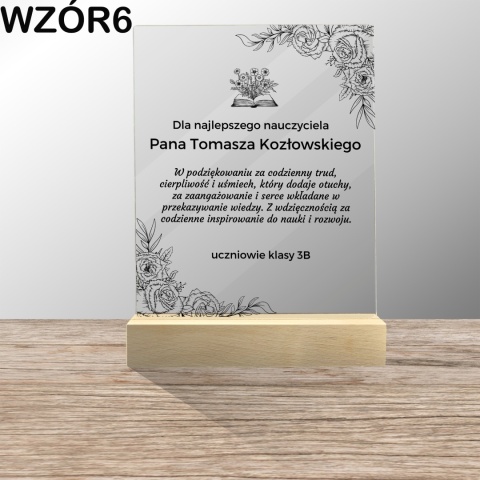 PERSONALIZOWANA STATUETKA DLA NAUCZYCIELA PERSONALIZOWANA STATUETKA DLA NAUCZYCIELA