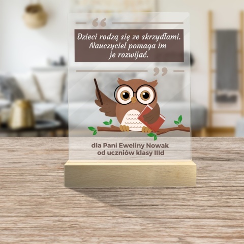 PERSONALIZOWANA STATUETKA DLA NAUCZYCIELA PERSONALIZOWANA STATUETKA DLA NAUCZYCIELA