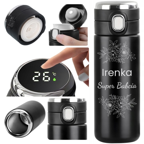 Prezent dla babci na święta Dzień Babci – grawerowany termos