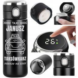 PREZENT DLA KIEROWCY TAKSÓWKI kubek termiczny led taksówkarza
