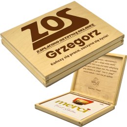 PUDEŁKO NA MERCI NA PRZEJŚCIE NA EMERYTURĘ