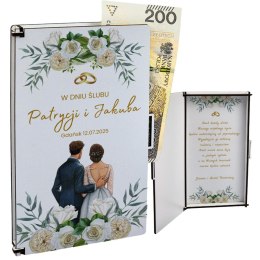 PUDEŁKO NA PIENIĄDZE BIAŁE KLASYCZNE NA ŚLUB