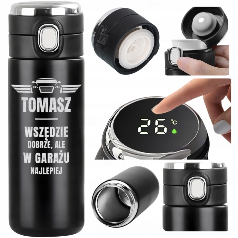 Prezent dla mechanika samochodowego - kubek termiczny z grawerem