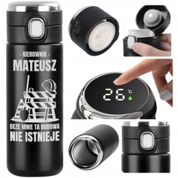 ŚMIESZNY PREZENT UPOMINEK DLA BUDOWLAŃCA kubek termiczny z grawerem