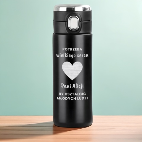 Termos kubek termiczny LED z grawerem – prezent dla nauczyciela