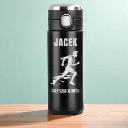 TERMOS KUBEK TERMICZNY LED prezent dla sportowca biegacza