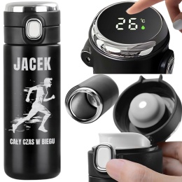 TERMOS KUBEK TERMICZNY LED prezent dla sportowca biegacza