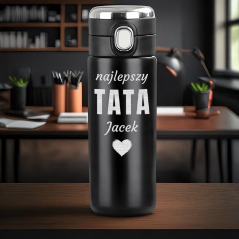 TERMOS LED 420ML Z GRAWEREM DLA TATY
