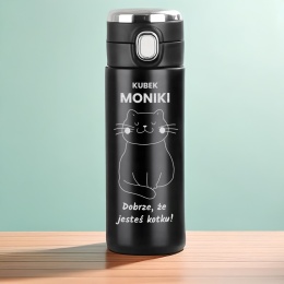 TERMOS LED 420ML Z GRAWEREM prezent dla żony