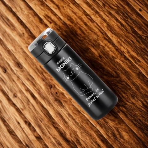 TERMOS LED 420ML Z GRAWEREM prezent dla żony