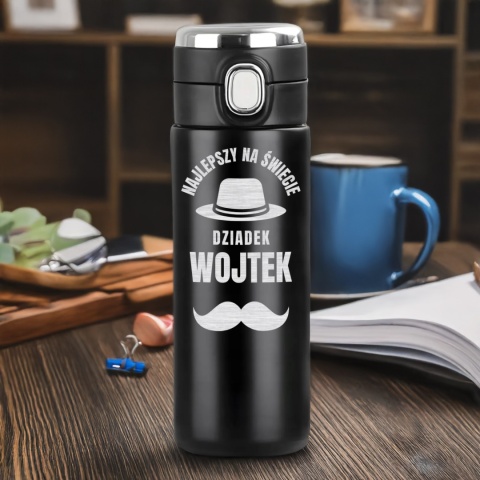 TERMOS LED Z GRAWEREM prezent dla dziadka