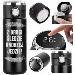 TERMOS Z GRAWEREM „Z drogi śledzie...!