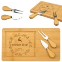 BAMBUSOWA DESKA DO SERÓW - ŚWIĄTECZNY PREZENT DLA BLISKICH