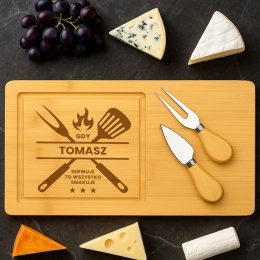 Bambusowa deska do serwów i przekąsek – idealny prezent dla niego