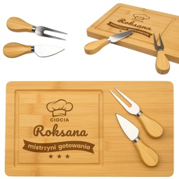 DESKA DO SERÓW Z GRAWEREM - PRAKTYCZNY PREZENT DLA CIOCI